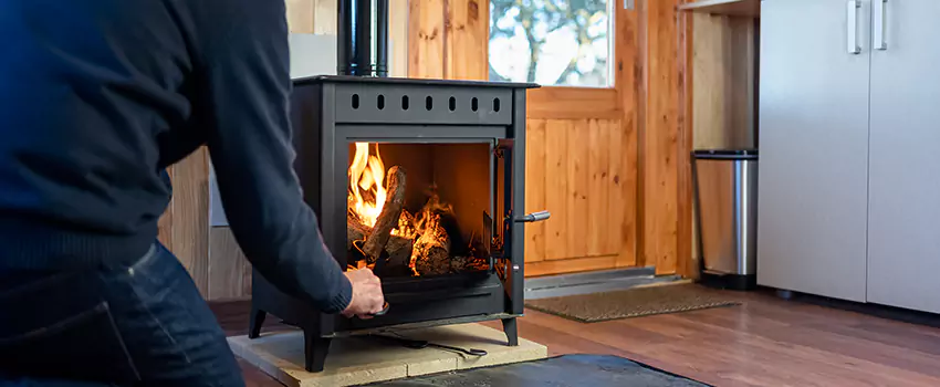 Open Hearth Wood Fireplace Installation in Jenks, OK