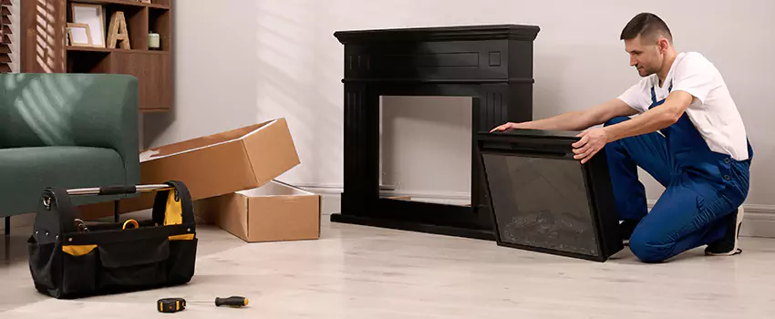 Old Rusted Metal Fireplace Repair And Replacement in Jenks, OK