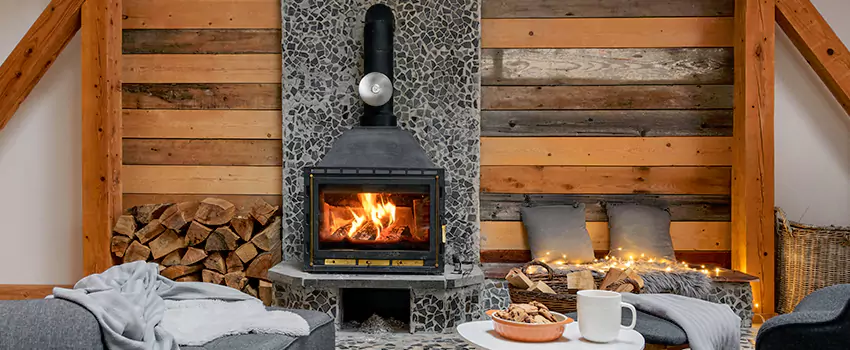 Thelin Hearth Products Direct Vent Gas Stove Fireplace Inspection in Jenks, Oklahoma